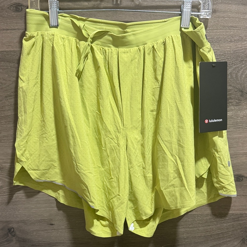 lululemon athletica Lime Green Men Shorts